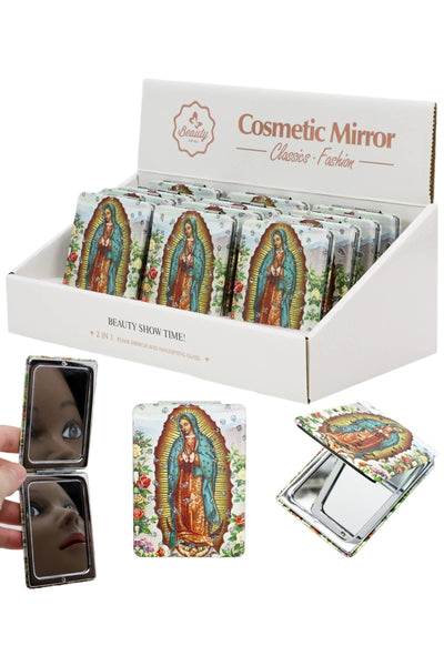 Guadalupe Glitter Compact Makeup Mirror