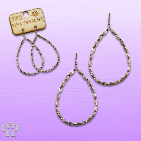 Faceted bead earring by Pink Panache