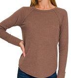 Waffle Long Sleeve Top