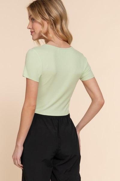Corset Detail Knit Top
