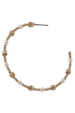 Cream Pearl Hoop Earrings