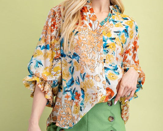"Ollah" Floral Top
