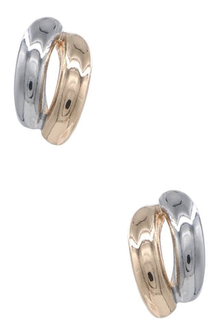 Split Bar Stud Earrings