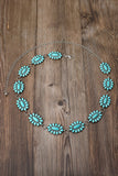 Boho Western Turquoise Stone Concho Chain Belt