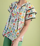 "A Bouquet" Top