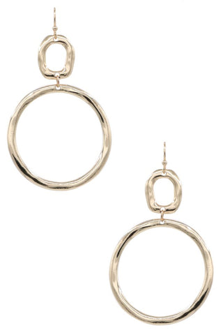 2-layered Dangle Earrings