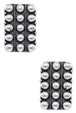 Western Rectangle Bubble Earrings