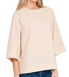 Scuba 3/4 Sleeve Top
