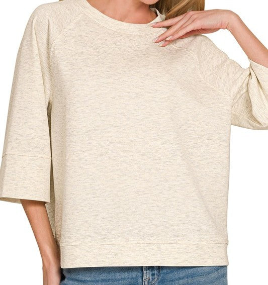 Scuba 3/4 Sleeve Top