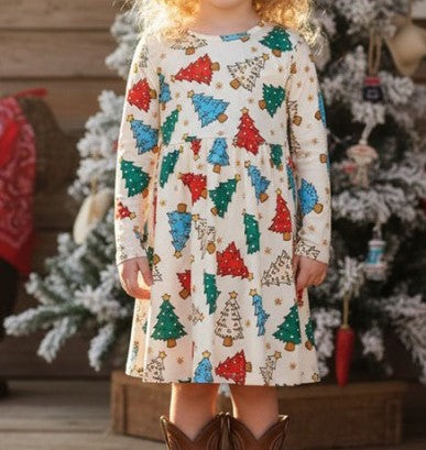 Christmas Tree Girls Dress