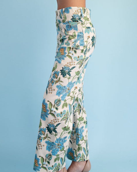 "Blues" Floral Bottoms