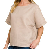 "The L" Linen Top