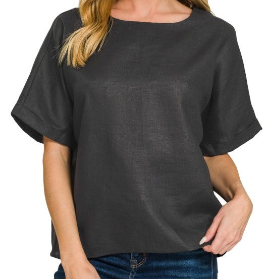 "The L" Linen Top