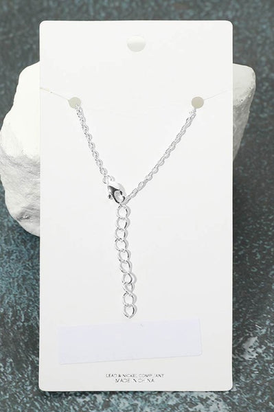 Cross Charm Stone Station Anklet