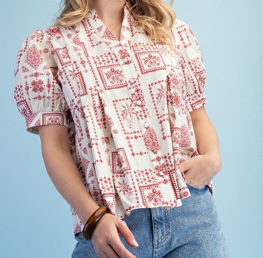 "Jaquard" Top