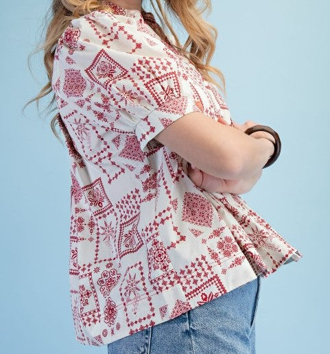 "Jaquard" Top