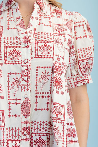 "Jaquard" Top