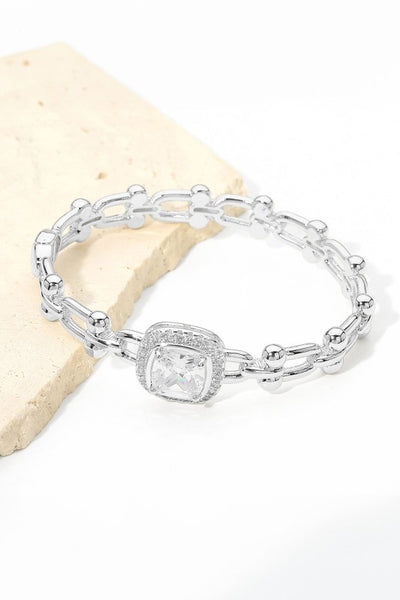 Industrial Hinged Bangle Bracelet