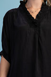 V-neck Dolman Sleeve Top