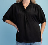 V-neck Dolman Sleeve Top