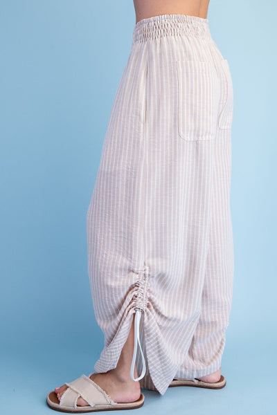 Striped Barrel Pants