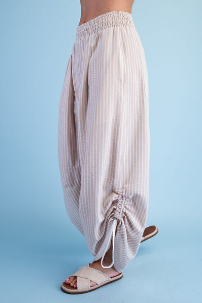 Striped Barrel Pants