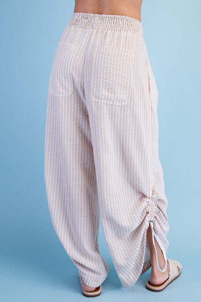Striped Barrel Pants