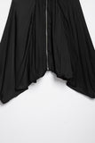 Pleated Batwing Bomber Jacket