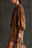 Boho Tassel Mini Dress