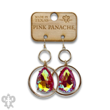 Pink rhinestone teardrop by Pink Panache