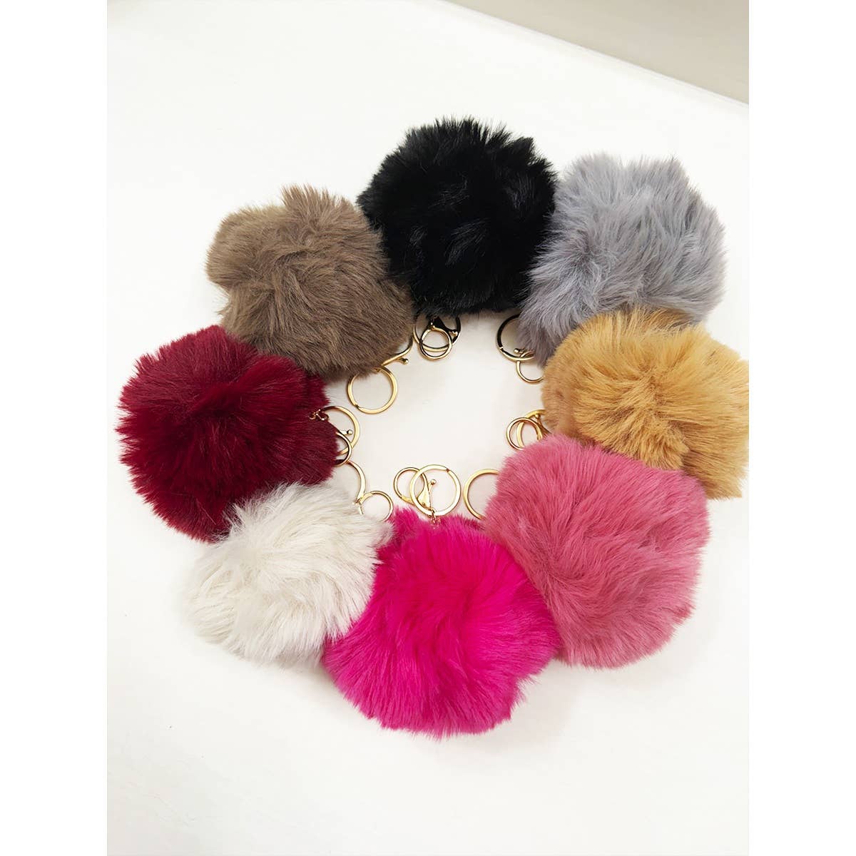 Jumbo Pom Pom Keychain