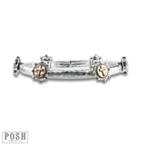 Antique look cross bracelet