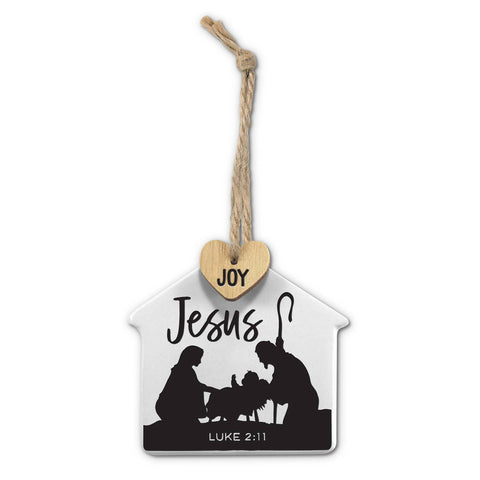Stable Tag Jesus Ornament