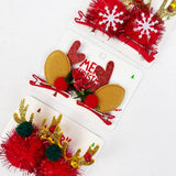 Plush and a Bow Christmas Hair Clip Set