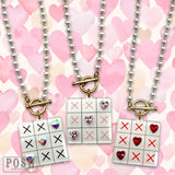 Valentine game necklace by Pink Panache