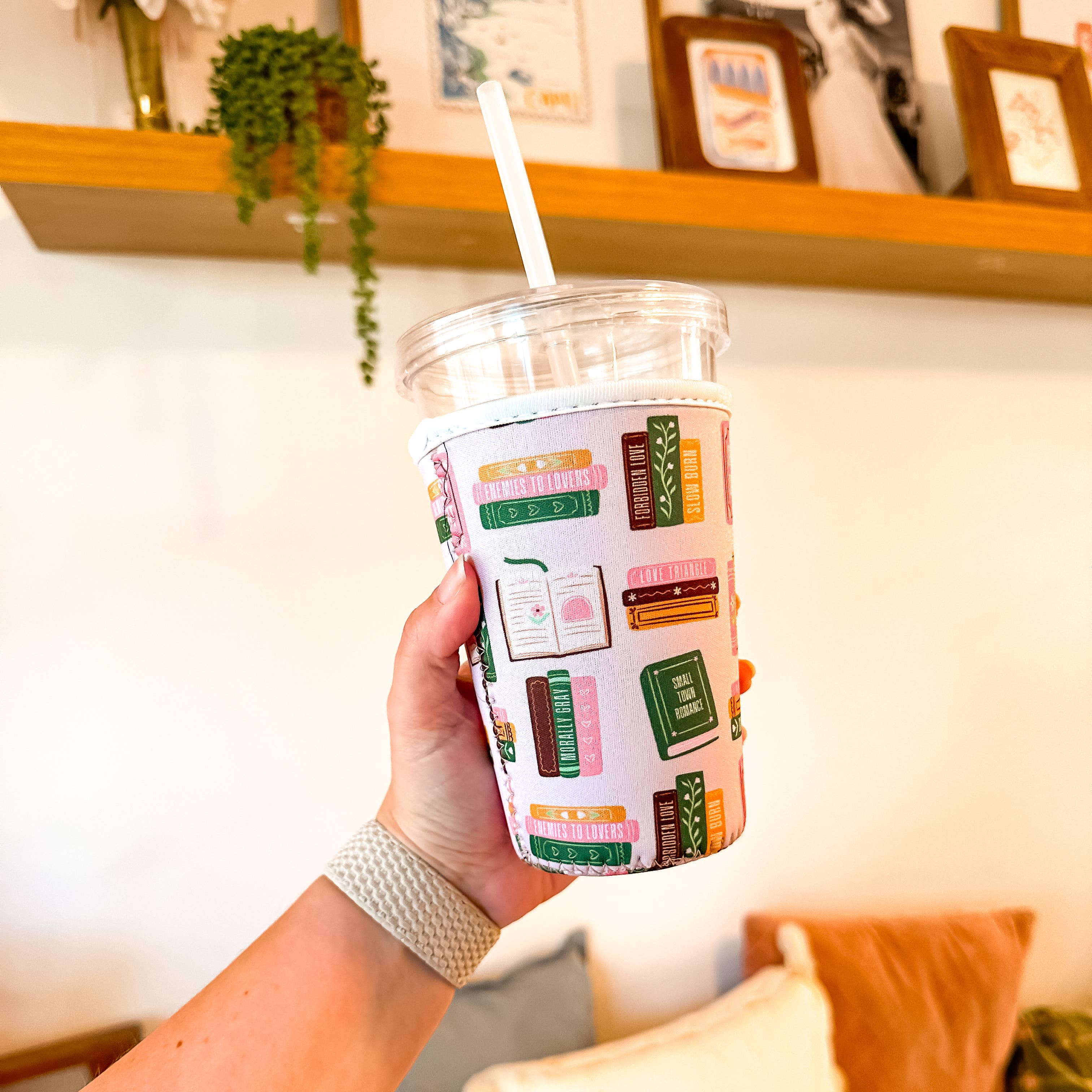 Smut Book Stacks | Iced Coffee Sleeve