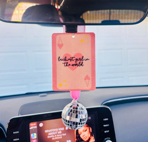Lucky Girl Felt Freshie Air Freshener