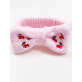 Cherry Embroidery Facial Spa Headband