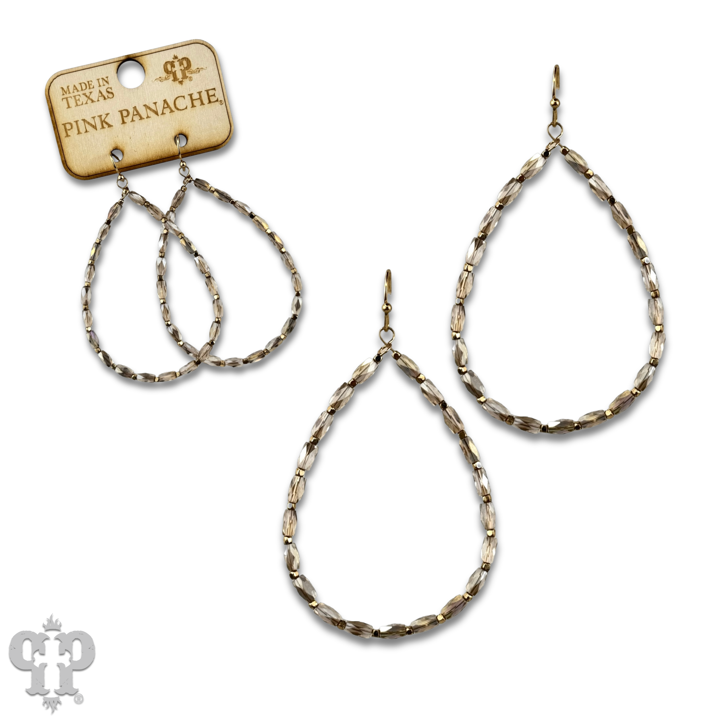 Faceted bead earring by Pink Panache