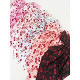 Cherry Bow Print Hair Clips