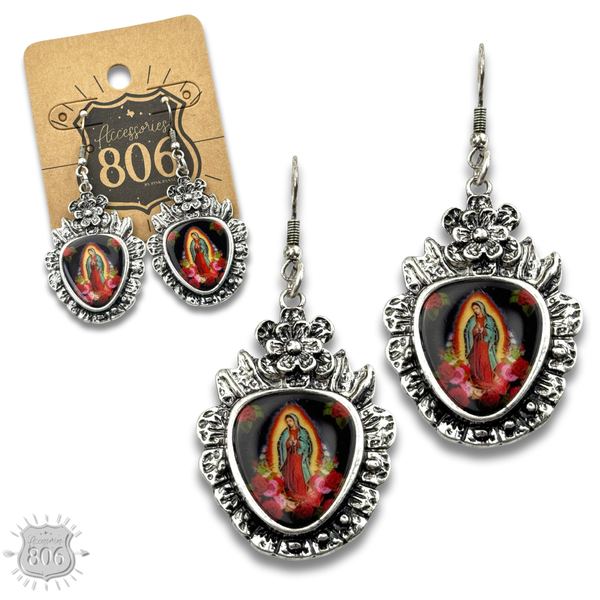 Our Lady of Guadalupe earring