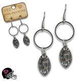 Football Game Day earring with Austrian crystals