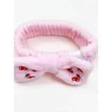 Cherry Embroidery Facial Spa Headband