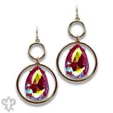 Pink rhinestone teardrop by Pink Panache