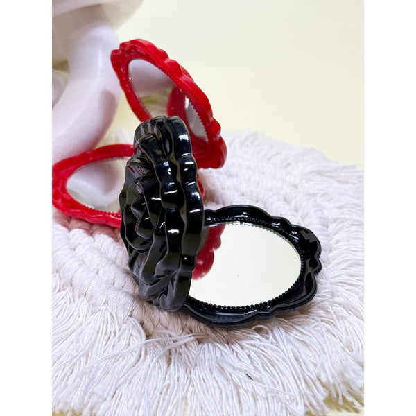 Rose Compact Travel Portable Mirror