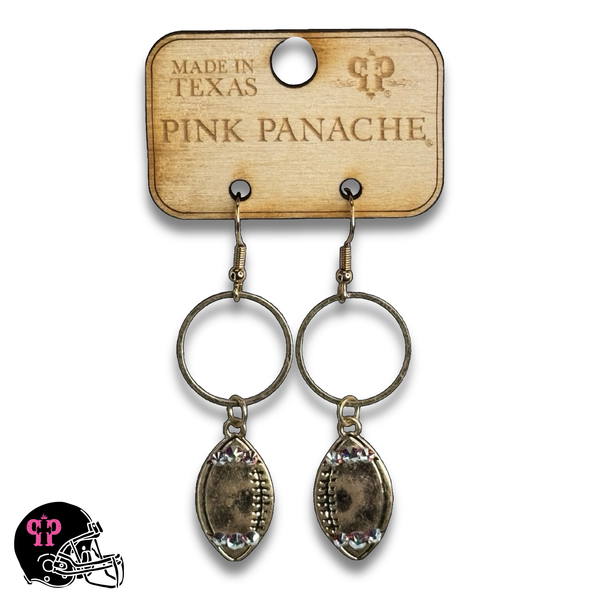 Football Game Day earring with Austrian crystals