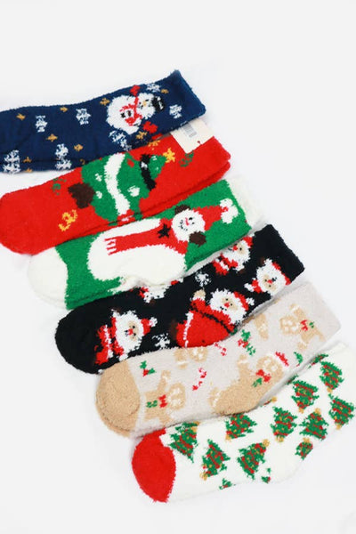 Plush Cozy Christmas Socks