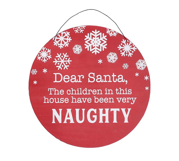 NAUGHTY/NICE CHILDREN IN THIS HOUSE SIGN