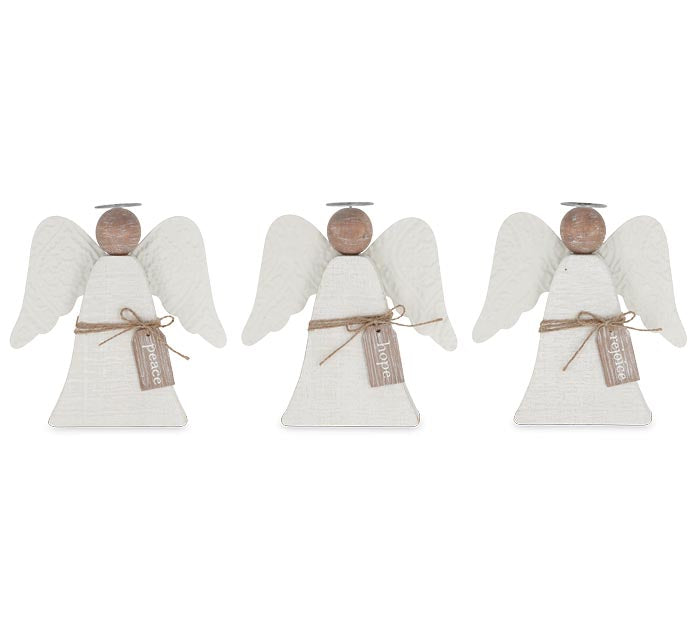 WOODEN ANGEL SHELF SITTERS