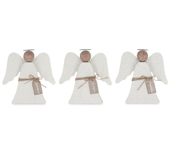 WOODEN ANGEL SHELF SITTERS
